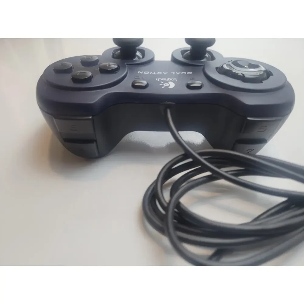Logitech Game Controller G-UD8 Dual Action Wired USB Blue Tested